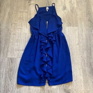 Royal Blue dress with front zipper
